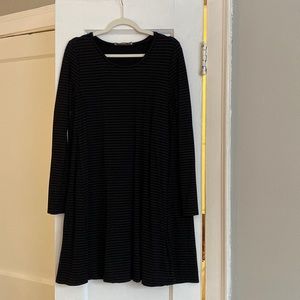 Loft Striped Swing Dress